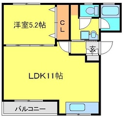 マンション富士（六軒町）の物件間取画像